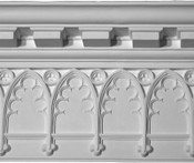 Trefoil Gothic Plaster Molding