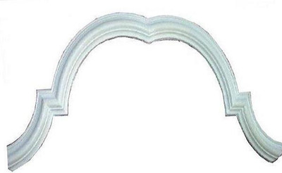 Overmantel OMT2 Bullnose molding - cast plaster