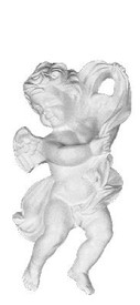 A21R Cherub in cast plaster, facing right