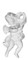 A21R Cherub in cast plaster, facing right