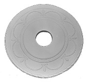 Decorative Swags and Bows are featured on this 15 1/4" x 1" ornamented Ceiling Medallion