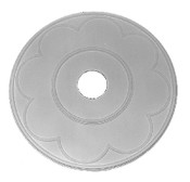 Classic Ceiling Medallion featuring circular trim rings.  25" x 1"