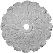 This Ceiling Medallion features long, lush and curling acanthus leaves