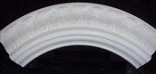 This Ceiling Medallion is a ring with 74 3/4" outside diameter, and 47 3/4" inside diameter.  The Ring is 13 1/2" wide with a 4 1/4" height projection
