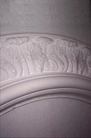 This Ceiling Medallion is a ring with 87 1/4" outside diameter, and 60" inside diameter.  4 1/4" height projection