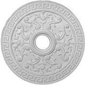 Greek Key and Honeysuckle, small twisted rope ceiling medallion.  21"