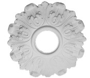 This 16 1/4" small ceiling medallion has multi-contour acanthus leaves