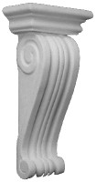 Classic Scrolling details on this 14" tall corbel bracket