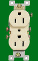 (RA) Standard Duplex Receptacle 15Amp Almond