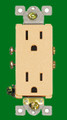(RCDI) Decorative Commercial Receptacle 20Amp Ivory