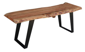 Timbergirl solid wood live edge Bench Small