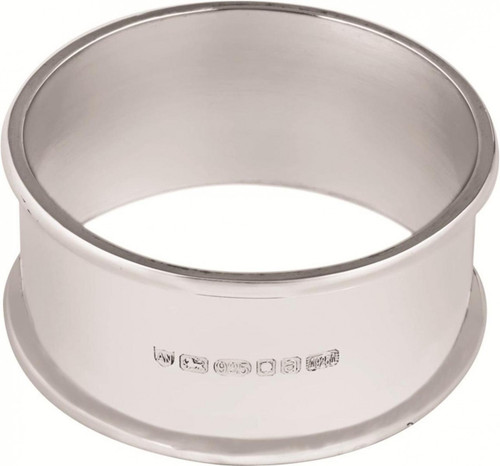 Set of 2 plain round napkin rings (GT473 x 2)