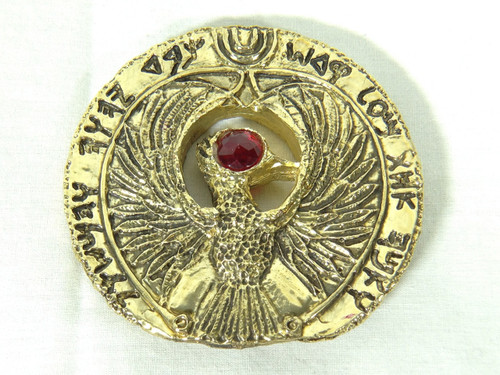 Indiana Jones, Staff of RA Headpiece, Antique Gold, Red Jewel and Stand Indiana Jones, Staff of RA Headpiece, Antique Gold, Red Jewel and Stand