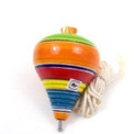 Top 3.5" Hand Painted Wood with String