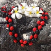 Red and Black Kukui Nut Lei - 10 Leis per Order