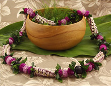 fresh hawaiian flower lei crown with boru the hawaiian market