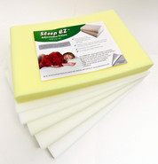 The Sleep EZ Adjustable Pillow comes with Spacers of 1 1/2", 1" , ½", and ¼" thicknes.