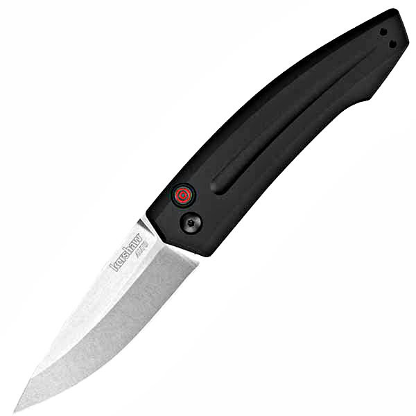 Kershaw Launch 2 OTS Black Automatic Knife (Stonewash) - Perry Knife Works