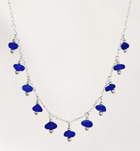 Cobalt Sea Glass Dangle Trad