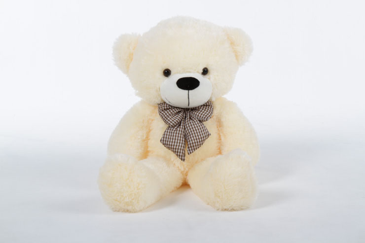 big cream teddy bear