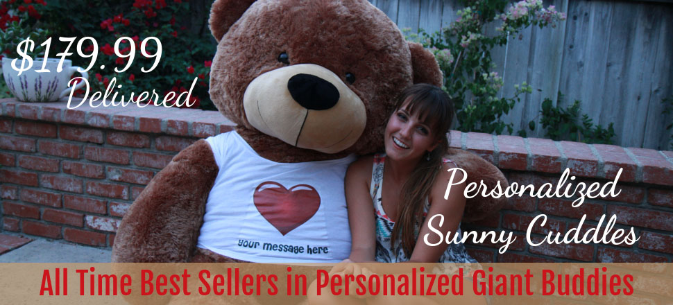 giant personalized teddy bear