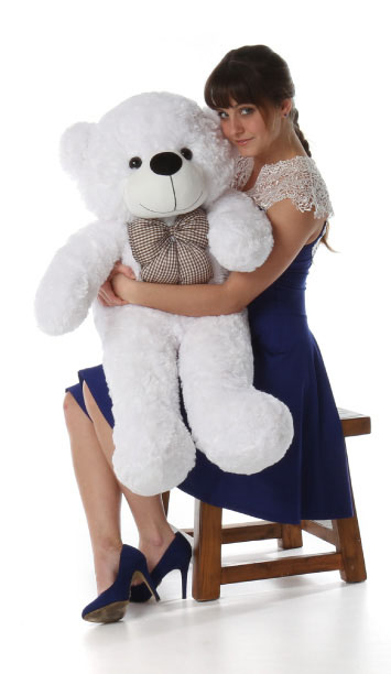 huge white teddy bear