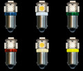 Ultra Bright 5 SMD LED Bulb BA9S Base - Super Wide Angle