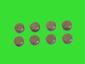 Del West 7mm Tool Steel Lash Caps - Set of 8