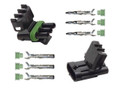 Weather Pack 3 Pin Sealed Wiring Connector Kit