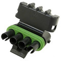 Weather Pack Connector Housing 4 Pin Flat Tower Half