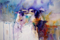    The Village Gossips - A Sheep Study in Watercolour by Jean Haines
