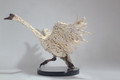 Swan Taking to Flight Lifesize Driftwood Sculpture by James Doran Webb