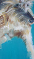 Today is Turquoise an Oil Painting by Sally Muir