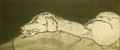 Snuggled an etching by Tor Hildyard