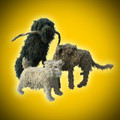 Group of Ropey Dog Sculptures by Dominic Gubb