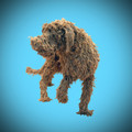Standing Ropey Dog III Sculpture by Dominic Gubb