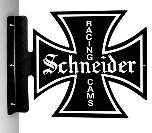 Vintage-Retro Schneider Racing Cams Iron Cross Metal-Tin Sign