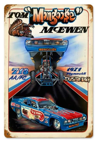 Vintage-Retro Mongoose Hot Wheels Metal-Tin Sign
