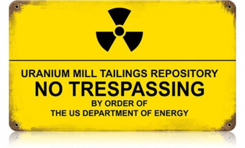 Vintage-Retro Ambrosia Nuclear Metal-Tin Sign