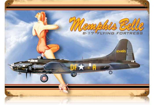 Vintage-Retro Memphis Belle Metal-Tin Sign