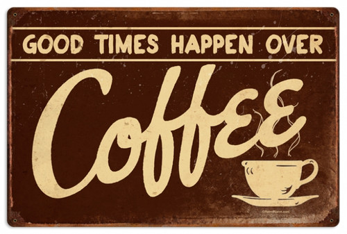 Vintage-Retro Coffee Metal-Tin Sign LARGE RPC145