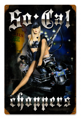 Vintage-Retro So Cal Choppers Metal-Tin Sign