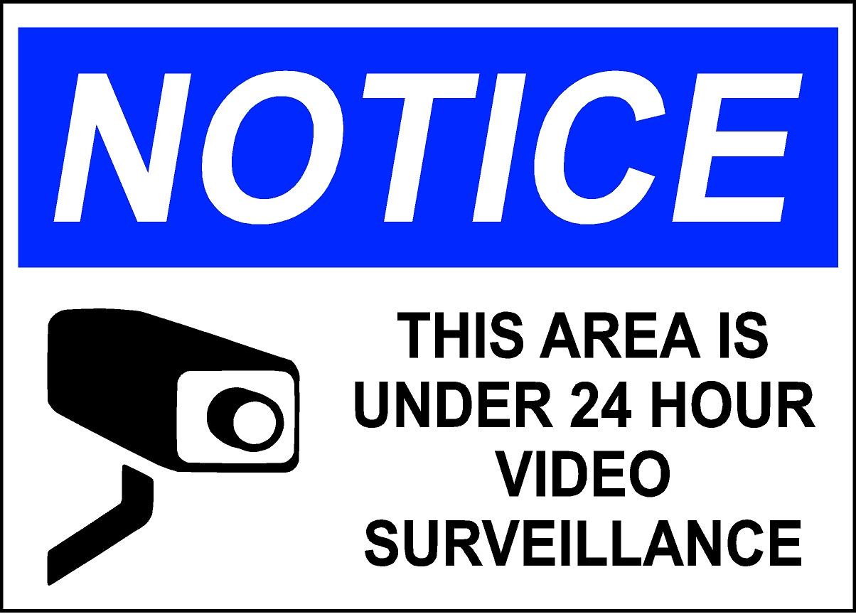 Free Printable Surveillance Camera Signs Printable Templates