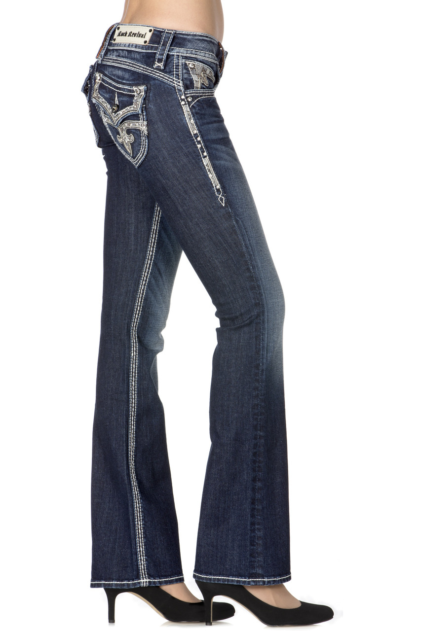 female rock revival jeans