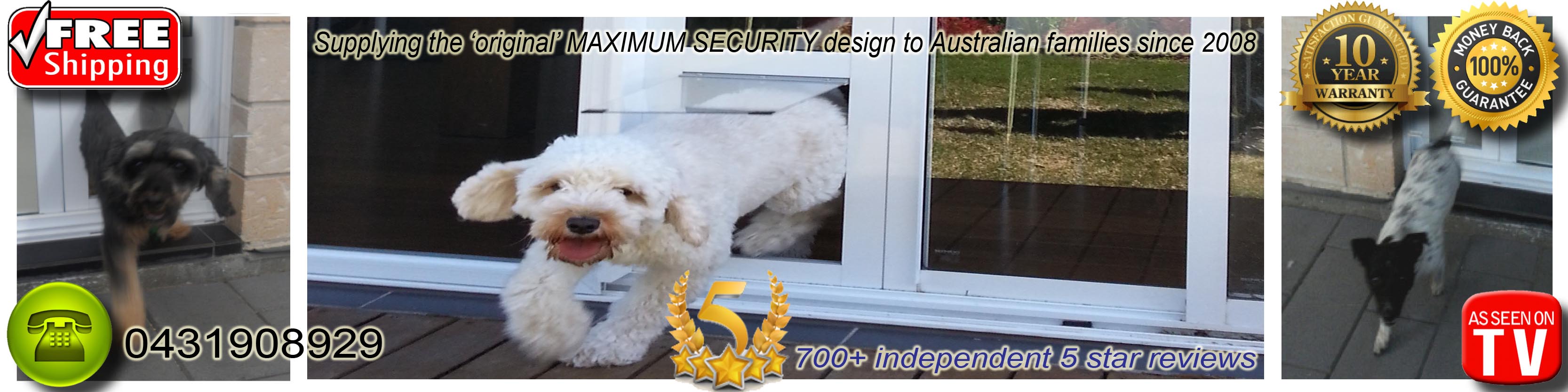 Sliding Pet Doors for Dogs and Cats