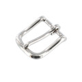 1035 25mm Nickel Plate, Heel Bar Buckle, Solid Brass