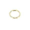 B2020 7/8" Light Gold Plate, Key Ring, Solid Iron