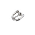10199 13mm Nickel Plate, Heel Bar Buckle, Solid Brass