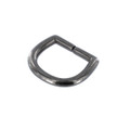 20147 1" Gun Metal Tumbled, D-Ring, Solid Brass