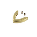 B12 28mm Polished Brass, Belt Tip, Solid Brass